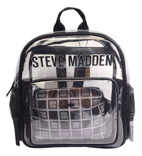 Steve Madden Steve Madden Mochila transparente con bolsa .